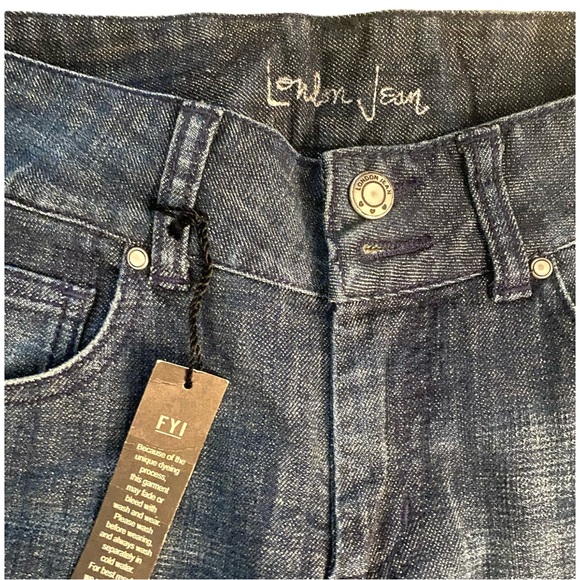 Victoria’s Secret London Jeans 2 Flare Bootcut Low Mid Rise Dark Wash - Picture 2 of 5